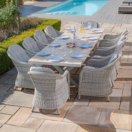 35777-vien-rec-exdt-dgr-oxf-h-dc-1.jpg Vienna 6 - 10 Seat Extending Rectangular Dining Table with Dawn Grey Frame