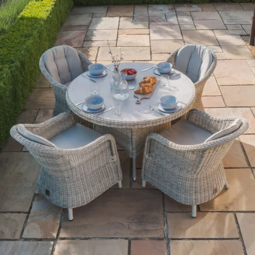39530-kit-ox-120-ro-hc-cg-2-large.webp A Oxford Heritage 4 Seat Round Rattan Dining Set - Ceramic Glass