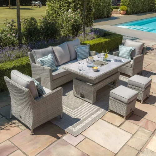 39591-oxf-v-205514-cg-1-large.webp Oxford Sofa Rattan Dining Set with Ice Bucket & Rising Table - Ceramic Glass