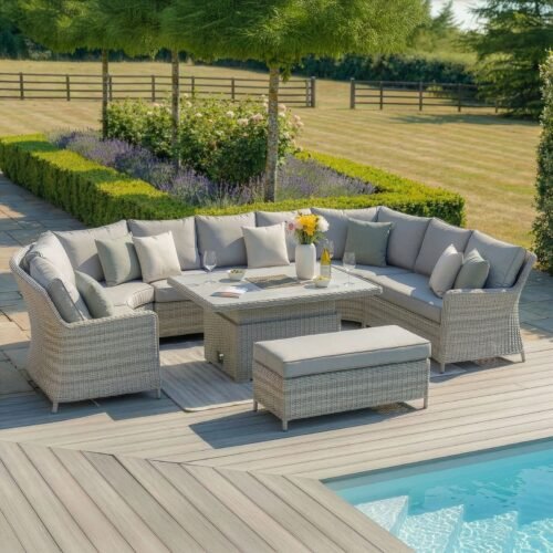 43476-oxf-208542-cg-3-large.jpg A Oxford Royal U-Shaped Rattan Sofa Set with Rising Table - Ceramic Glass